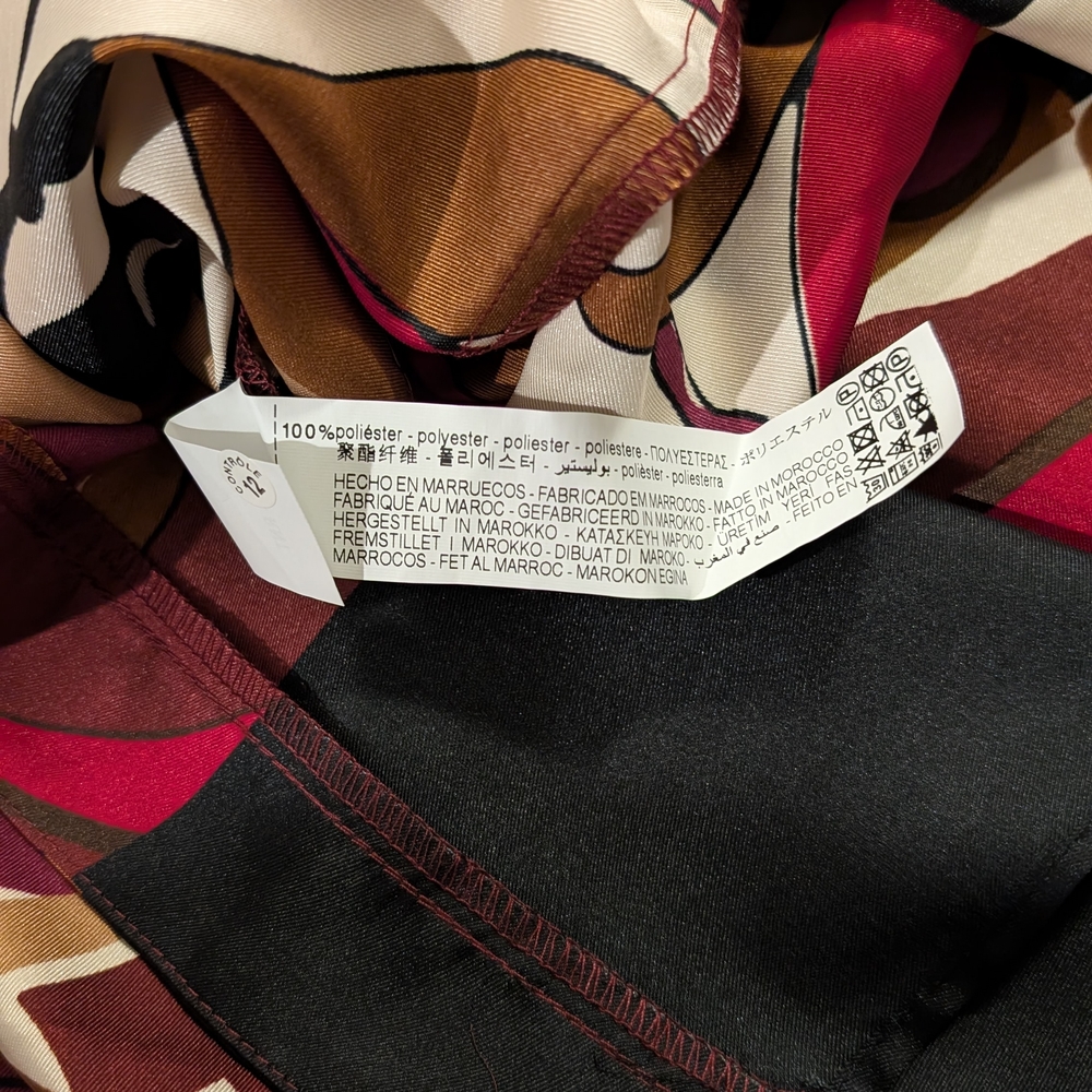 Zara Long Sleeve Dress - Multicolor Abstract - Picture 4 of 4